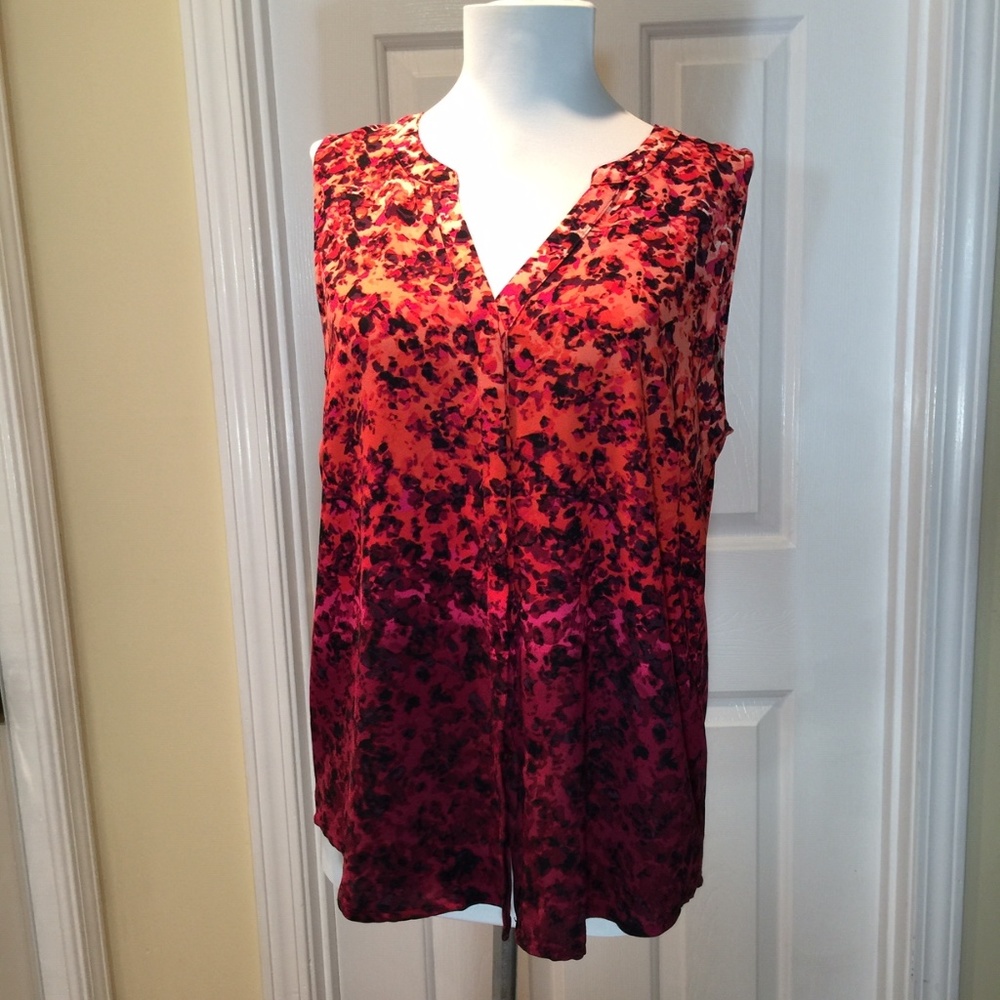 Sleeveless Apt. 9 Red and Pink Top